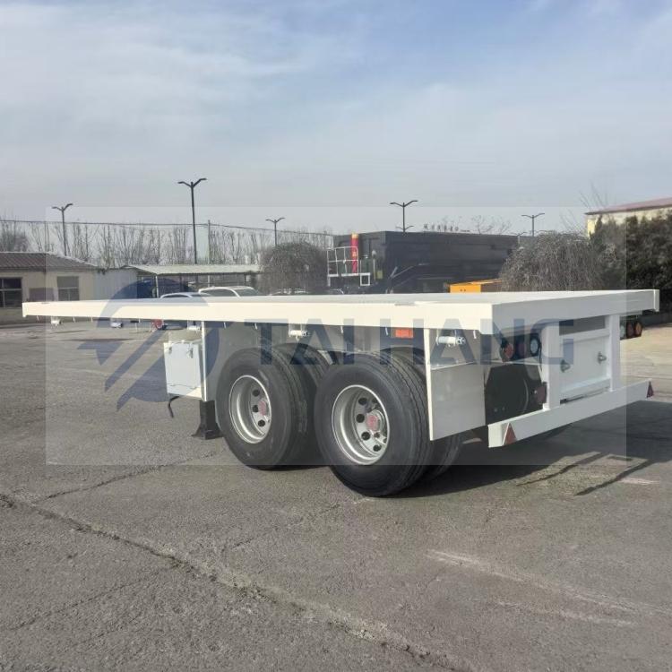 2 Axle Flatbed Semi Trailer