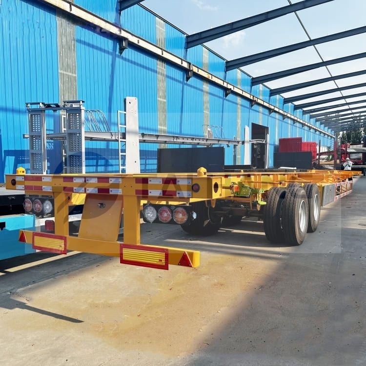 2 Axle Shipping Container Skeleton Trailer
