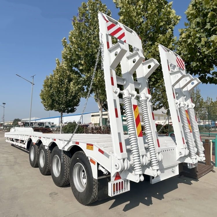 4 Axle 80 Ton Low Bed Trailer 