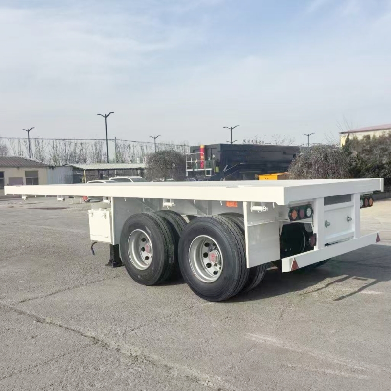 2 Axle Flatbed Semi Trailer