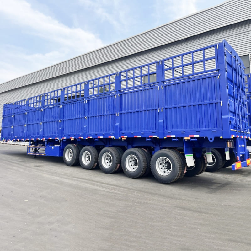 5 Axle 100 Ton Fence Semi Trailer